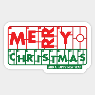 Model Christmas Sticker